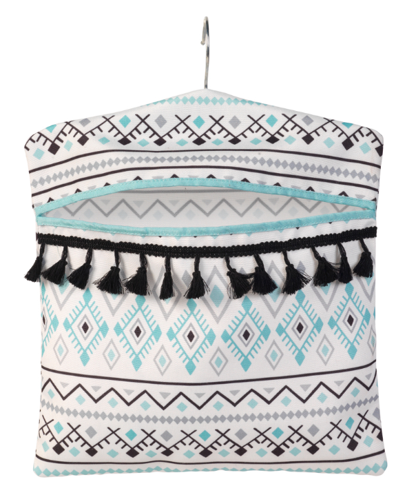 Peg bag with Aztec print, 33 x 30 cm, Beldray LA081551EU7