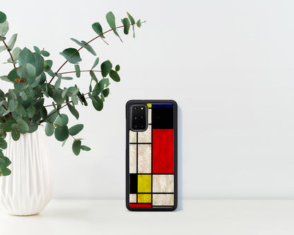 Samsung Galaxy S20+ Apvalks Mondrian Melns iKins