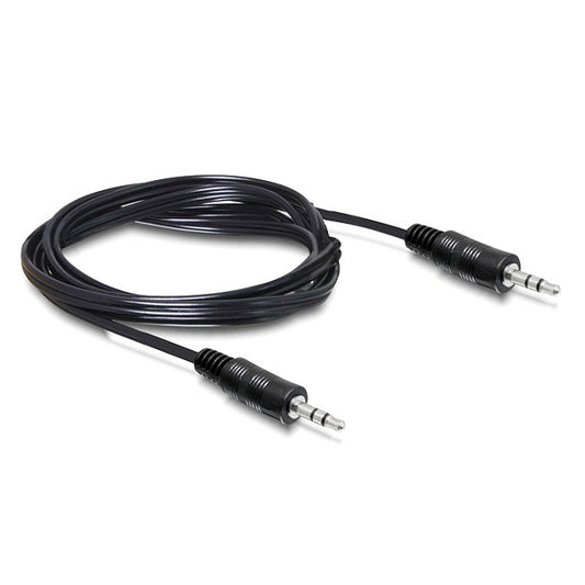 3,5 mm audio kabelis, melns, 2M, Sbox