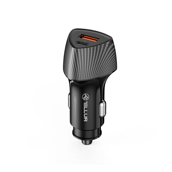 Tellur FCC10 car charger 38W, 6A (PD20W + QC3.0) black