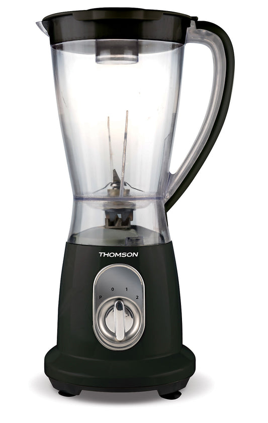 Thomson THBL96BC Blender, 600W, 1.5L Plastic Cup, 2 Speeds, Black
