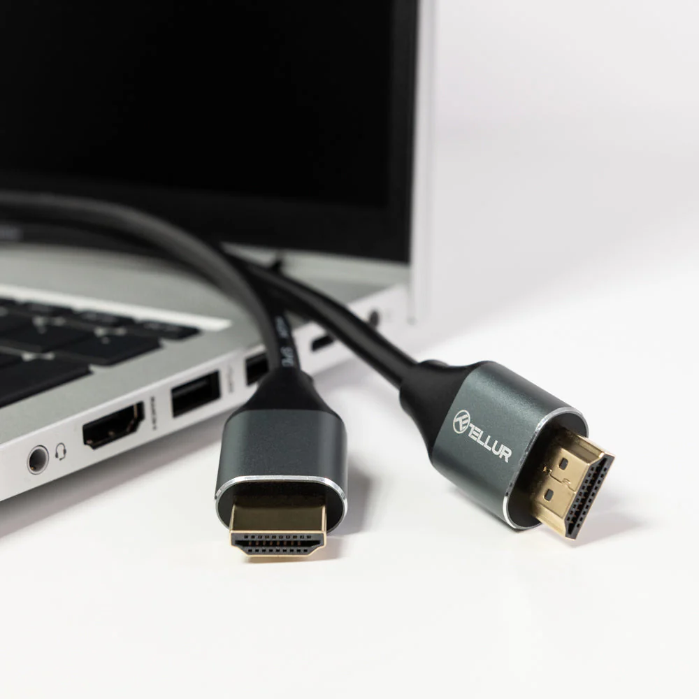 HDMI kabelis 4K 18Gbps ar Ethernet, 3m, zeltīts - Tellur