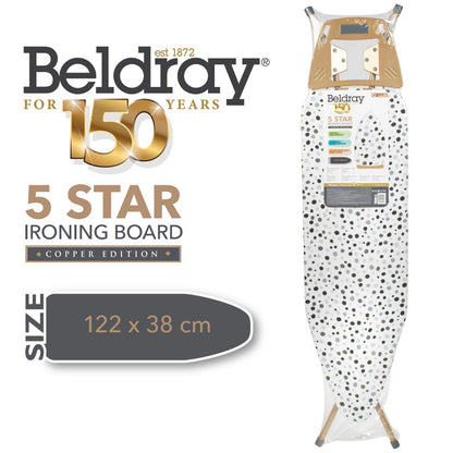 Beldray LA089236GRY1EU7 150 Years 122x38cm 5* Ironing Board Gray Monodo