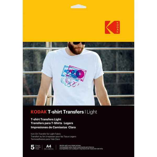 T-Shirt Iron-on Pictures for Light Fabrics 5pcs - Kodak