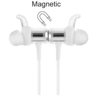 QCY M1c Magnetic Bluetooth Earphones White (QCY-M1c)