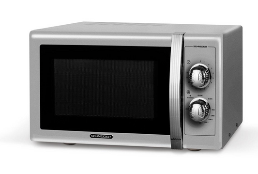 Microwave Oven with Grill 25L, Retro Design - Schneider SMW25VMS