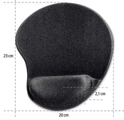 Hama 00054777 Ergonomic Mouse Pad Mini Black