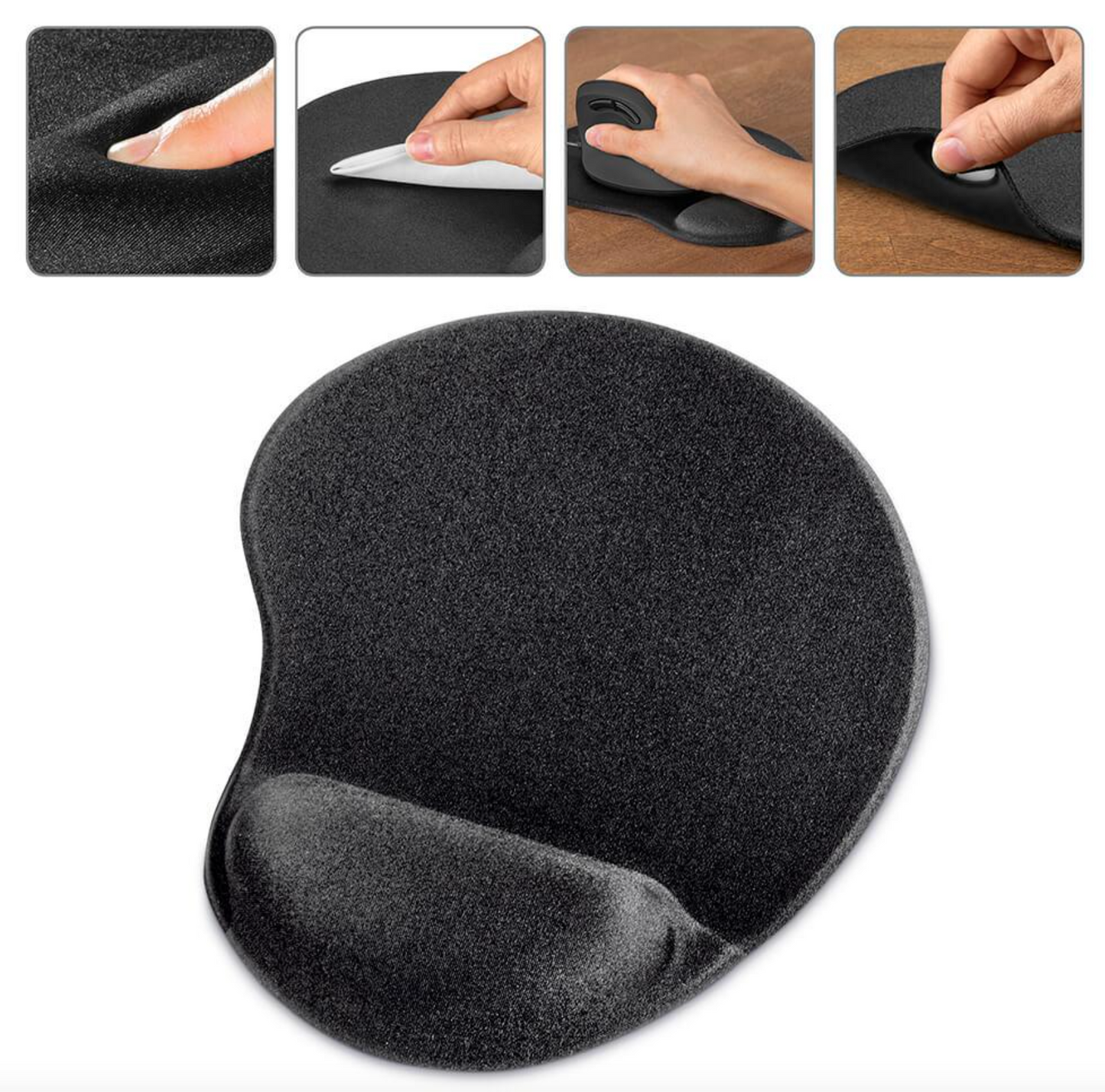 Hama 00054777 Ergonomic Mouse Pad Mini Black