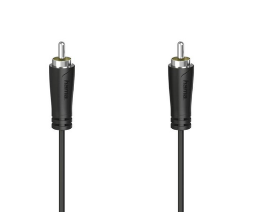 Hama 00205099 Цифровой аудиокабель 3 м RCA Черный