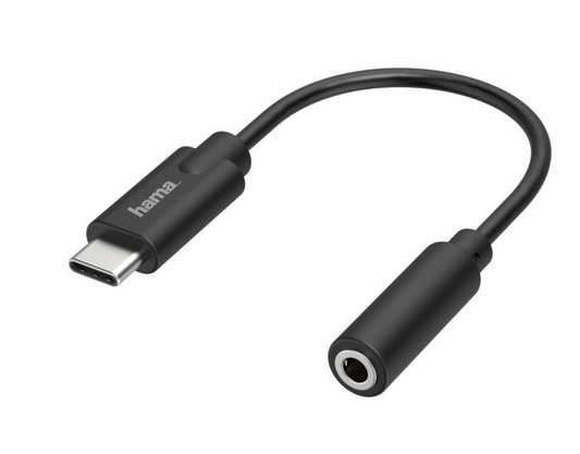 Hama 00205282 Аудиоадаптер USB-C на 3,5 мм, черный