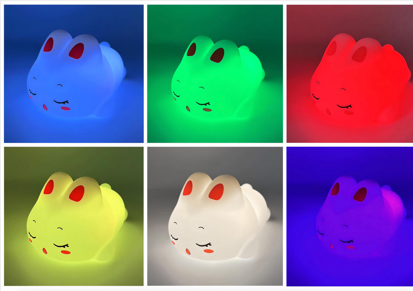 Children's silicone LED night light with timer Media-Tech MT225