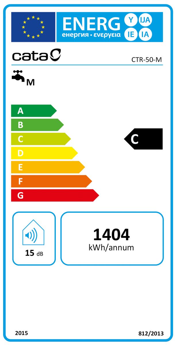 Elektriskais ūdens sildītājs ar ECO režīmu, Cata CTR-50-M