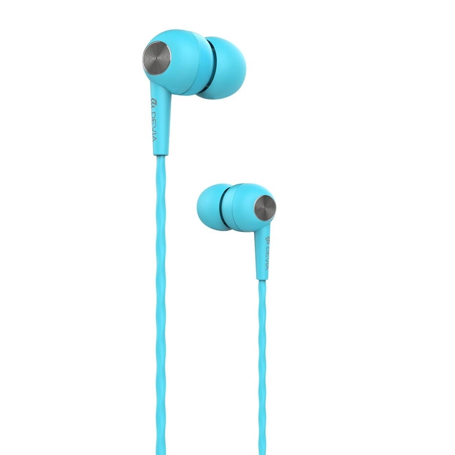 Headphones with microphone Devia Kintone V2 (3.5mm) Blue