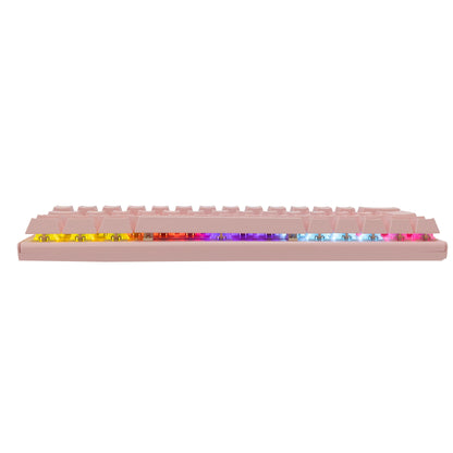 Wakizashi keyboard pink with Blue Switches. White Shark GK-002421