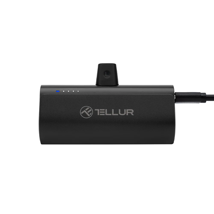 Power bank 5000mAh with fast charging, Tellur PD203, black