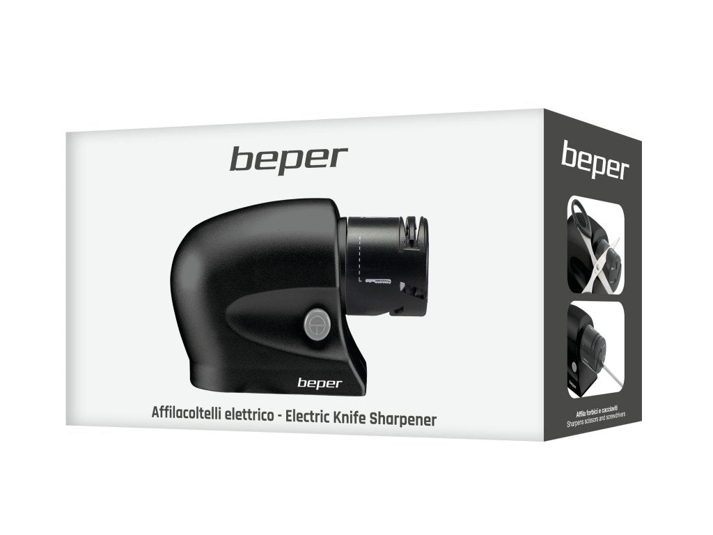 Compact electric knife sharpener with a powerful motor Beper P102ACP001