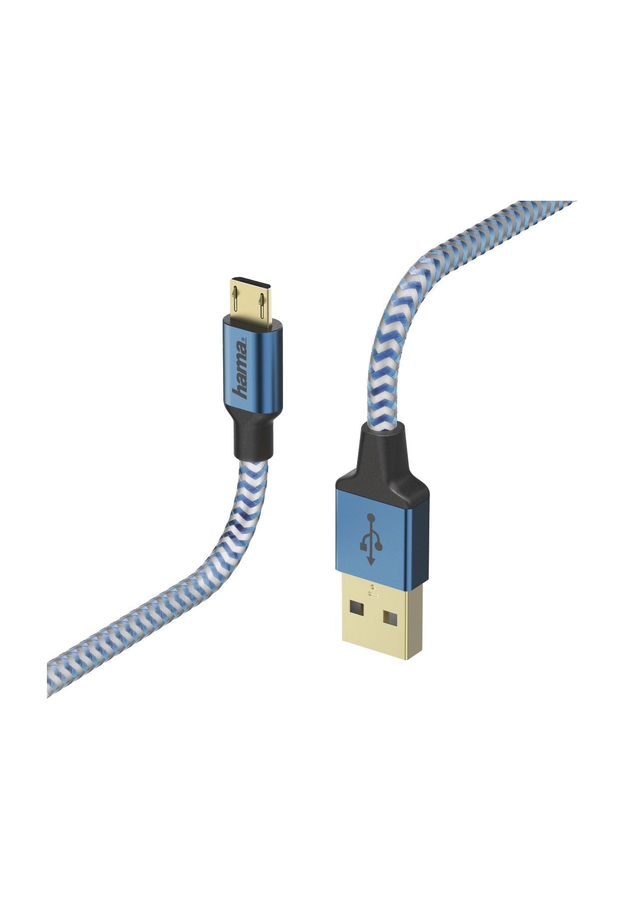 Hama 00178289 Кабель USB 1,5 м USB 2.0 USB A Micro-USB B Синий