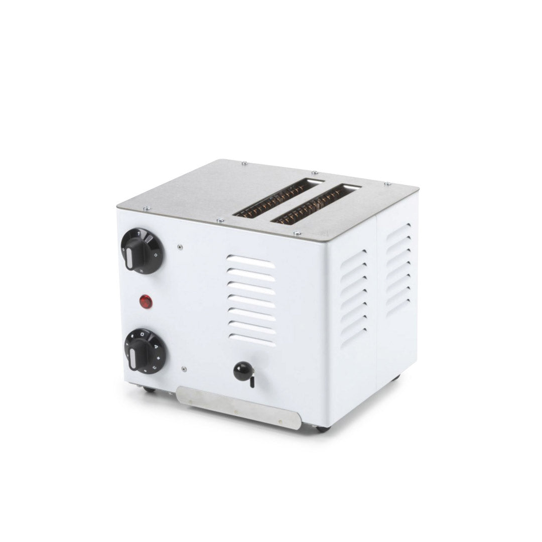 White toaster with timer - Gastroback 42152 Rowlett