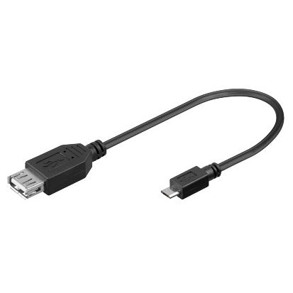 Sbox USB A F.-&gt;MICRO USB M. 0,1M USB F-MICRO M