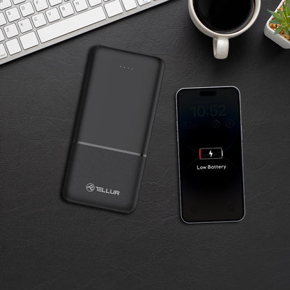 Power Bank 10000мАч черный Tellur