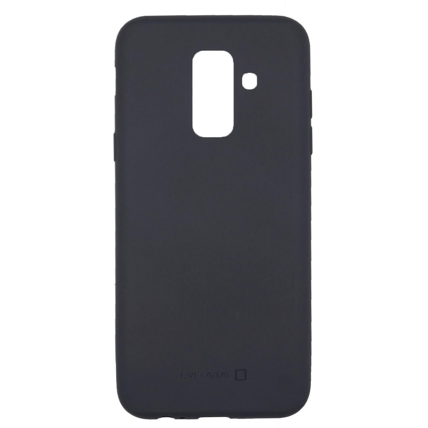 Silicone Case Samsung A6 Plus 2018 Black Evelatus