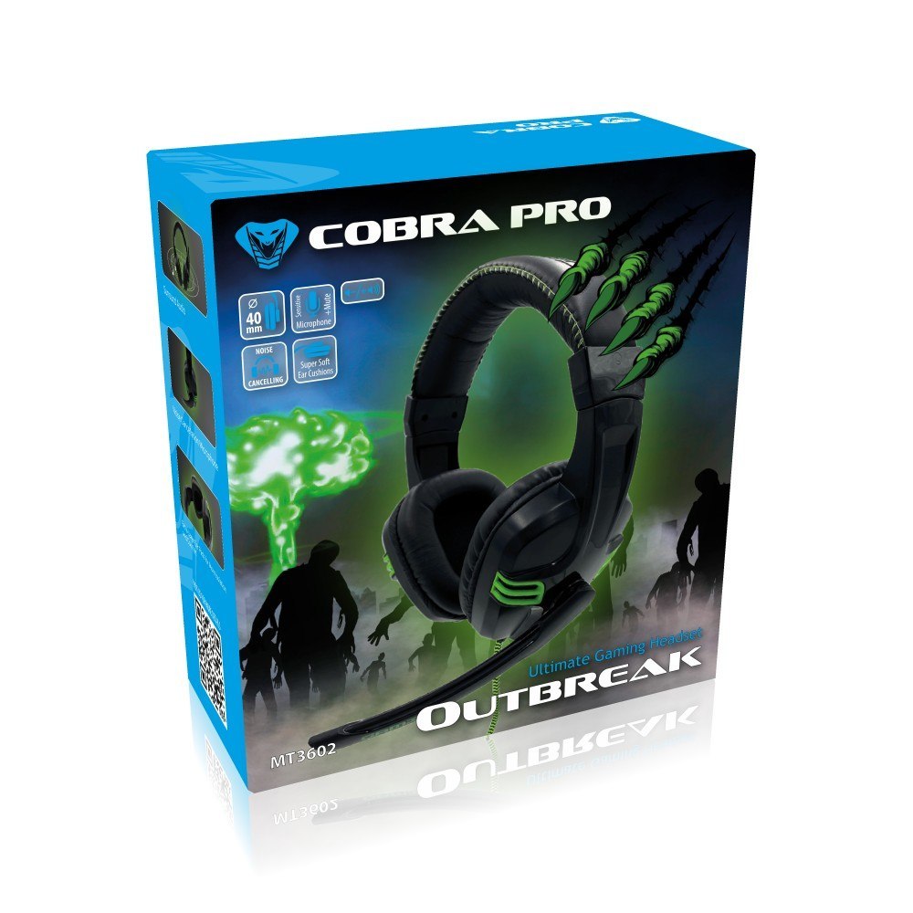 Gaming Headset with Microphone - Media-Tech MT3602 Cobra Pro Outbreak
