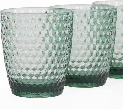 Cambridge CM07654GEU7 Fete Diamond 4pcs tumbler set green