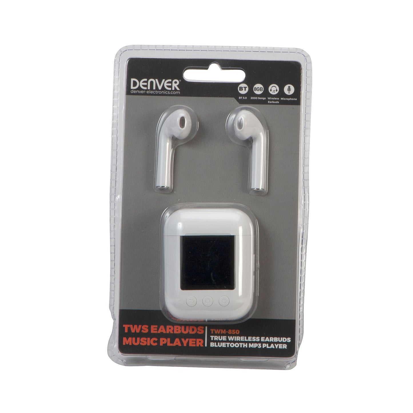 Беспроводные Bluetooth-наушники с MP4-плеером — Denver TWM-850