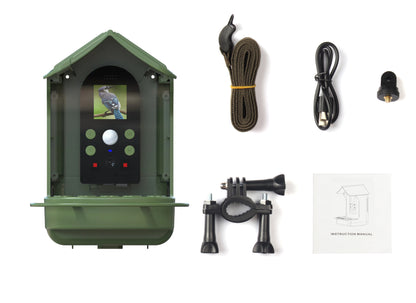 Bird feeder with LCD screen and solar battery Denver BFC-1200