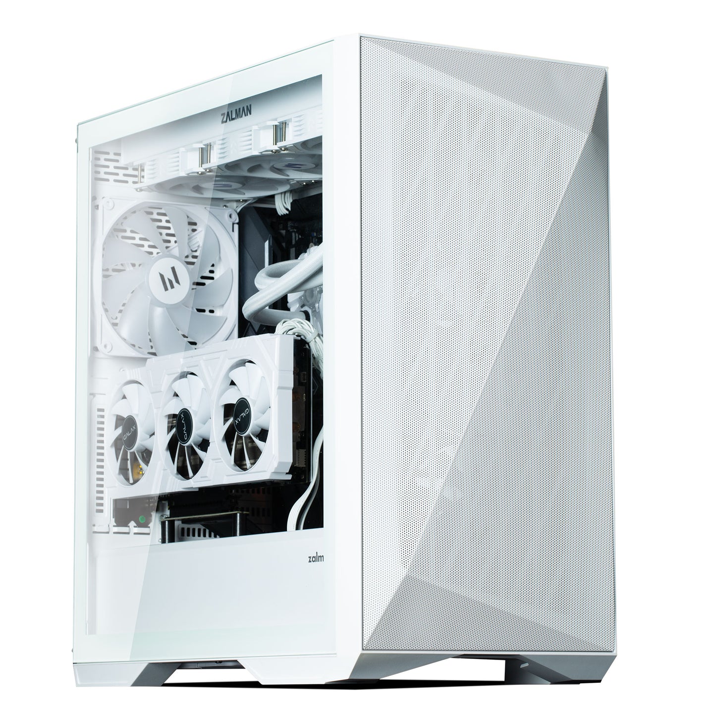 Zalman Z9 Iceberg MS ATX ARGB fan.x4, White