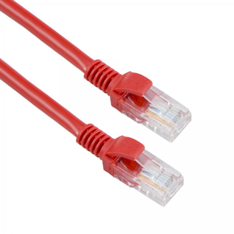 Сетевой кабель, 5м, красный, RJ45, Sbox UTP CAT5e