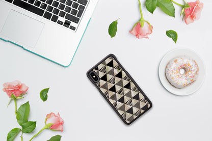 iPhone XS Max Smartphone Case, Black Pyramid Design, iKins