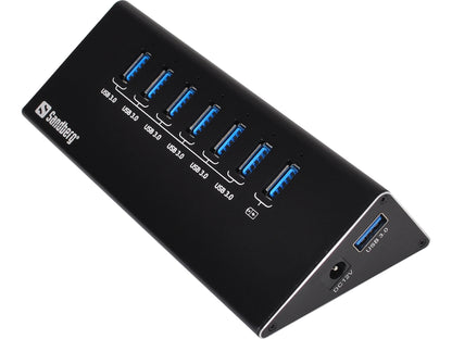 USB 3.0 koncentrators ar 6+1 portiem - Sandberg 133-82