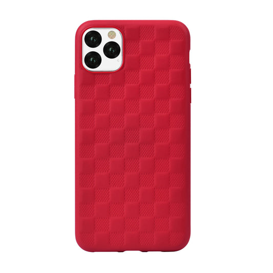 TPU Soft Cover with Woven2 Pattern, Red, Devia iPhone 11 Pro