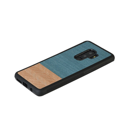 Smartphone cover in natural wood Galaxy S9+ MAN&amp;WOOD