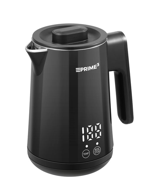 Kettle 0.8l with rotating base and temperature control, Prime3 SEK31