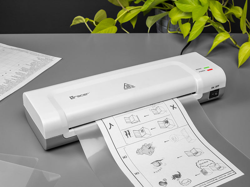 Laminators A4 ar ātru uzsilšanu un pret burzīšanas funkciju, Tracer 47266 TRL-5 WH