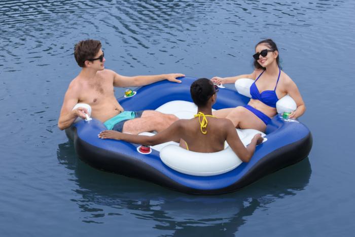 Inflatable island with drink holders Bestway Hydro-Force X3