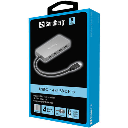 Sandberg 136-41 USB-C на 4 концентратора USB-C