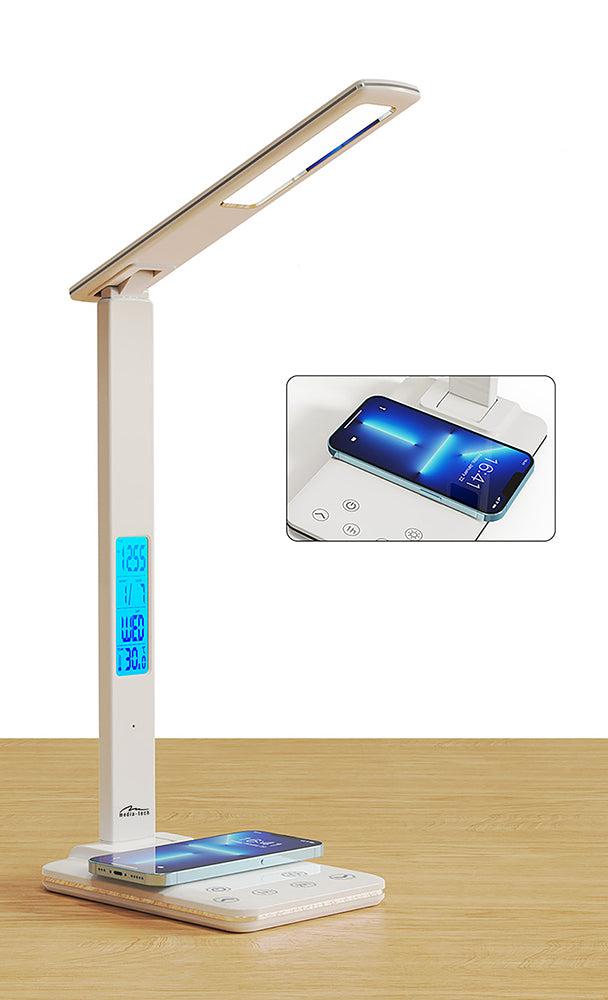 LED table lamp with wireless charger Media-Tech MT222