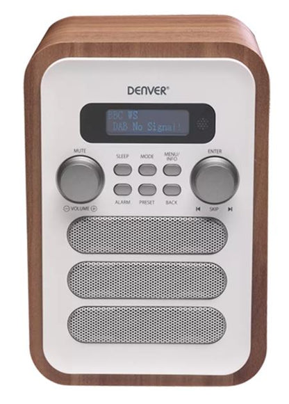 Цифровое радио DAB+ с Bluetooth и FM Denver DAB-48 White