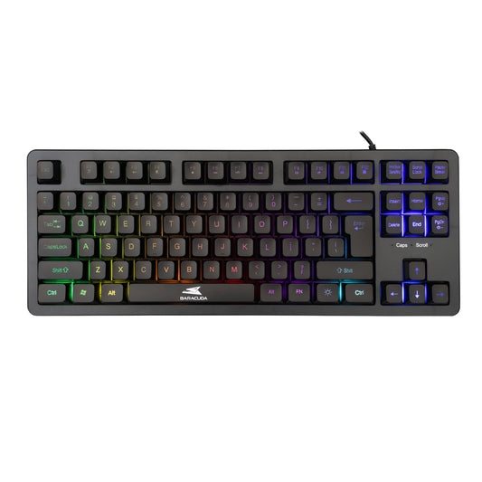 Baracuda Krill Black US spēļu klaviatūra ar RGB apgaismojumu BGK-01114