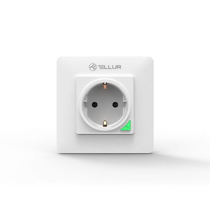 Настенная розетка Tellur Smart WiFi 3000 Вт, 16 А, белая