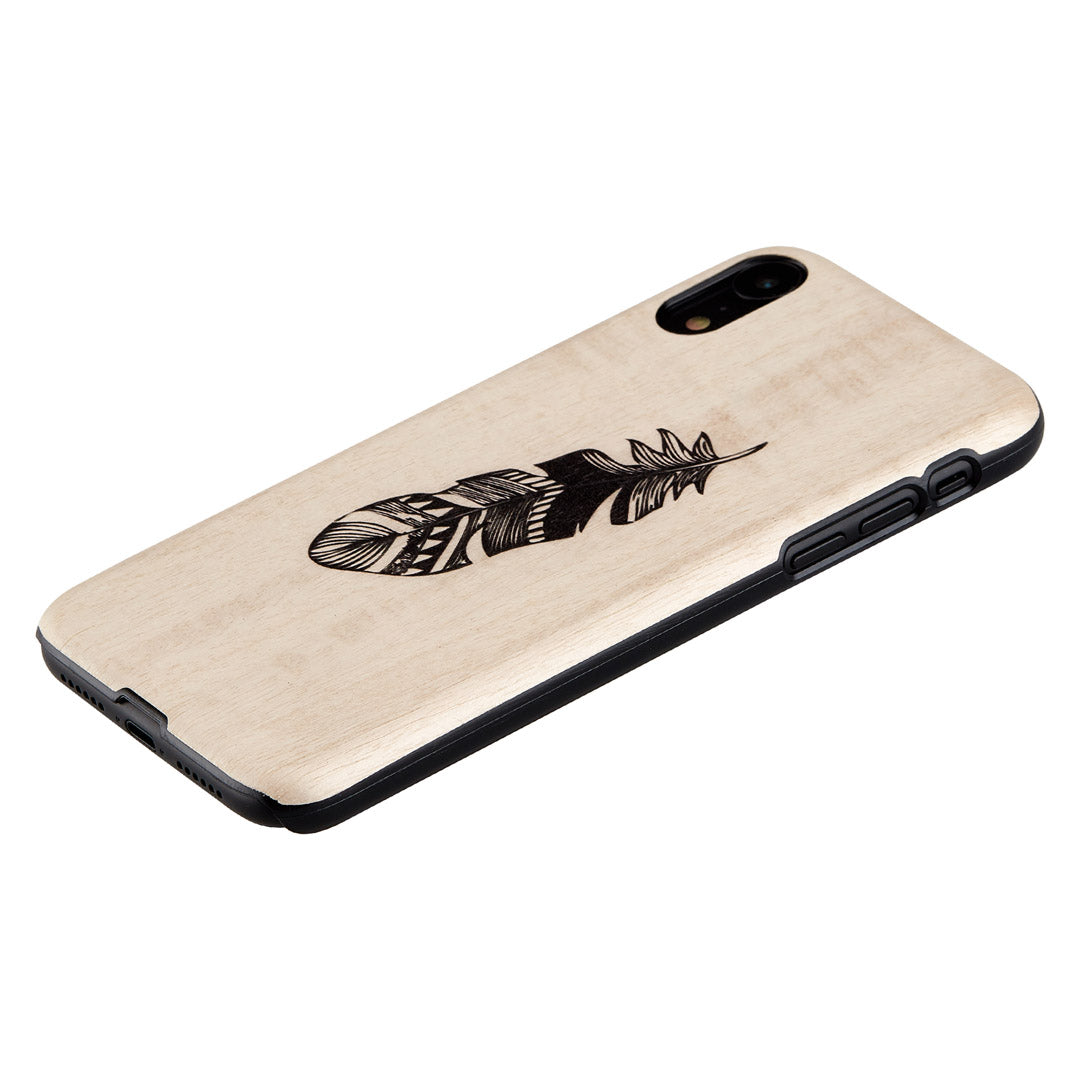 Smartphone cover iPhone XR made of natural wood MAN&amp;WOOD