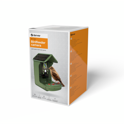 Bird feeder with LCD screen and solar battery Denver BFC-1200