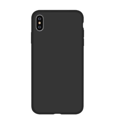 Silicone Case with Microfiber Lining for iPhone XS Max, Devia Nature Series, Black