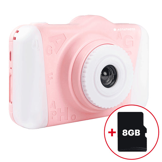 Bērnu Kamera ar 12 MP un 8GB SD karti – AGFA Realikids 2 Pink