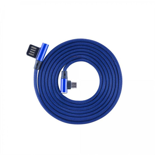 Sbox USB-&gt;Micro USB 90 М/М 1,5м USB-MICRO-90BL черничный синий