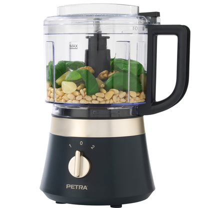 Petra PT5114BGRYVDE Food Processor blue grey/ soft gold