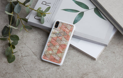 Smartphone case with polycarbonate and mother-of-pearl from iKins iPhone XS/S